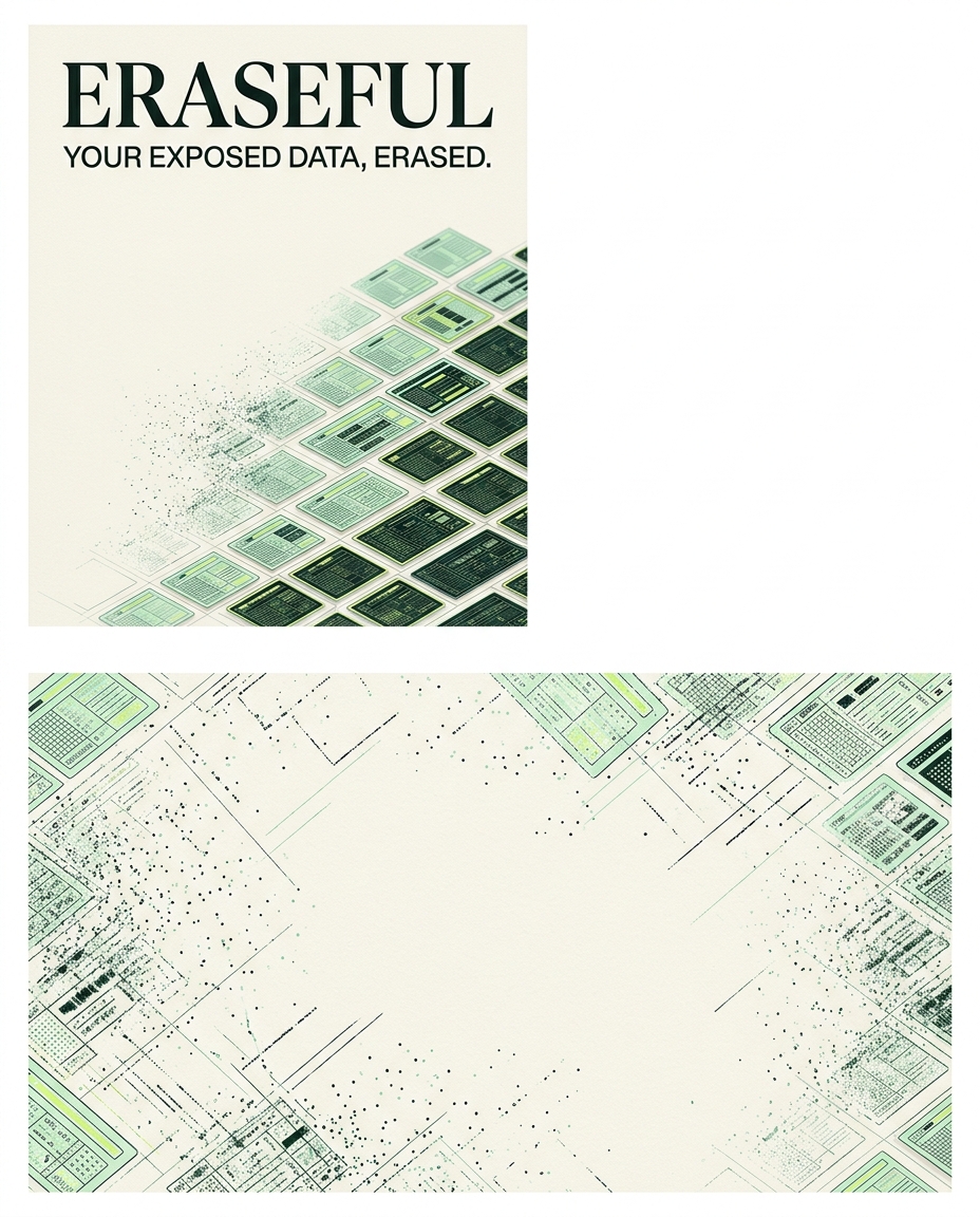 Eraseful campaign poster: Your exposed data, erased